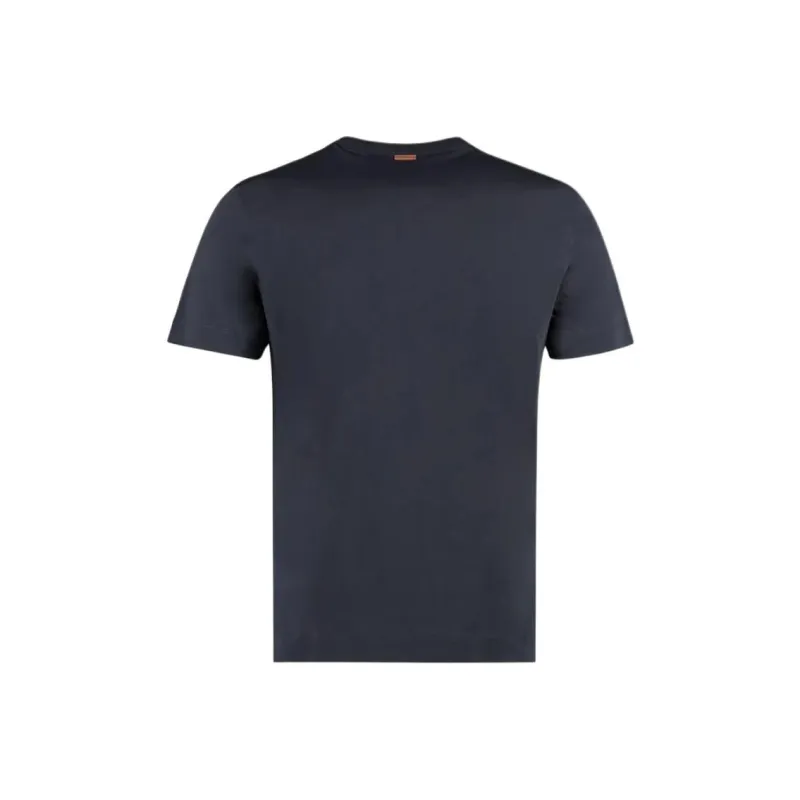 Zzegna Logo Embroidered Crewneck T Shirt-2