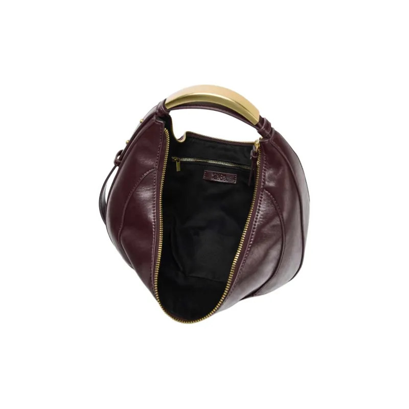 ZARA PU Crescent Bag Shoulder Bag Trumpets Women's Brown-3