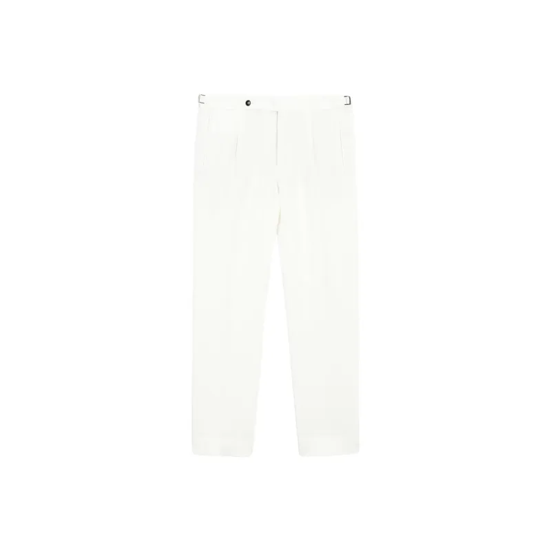 Massimo Dutti Suit Trouser Men's Ecru-0