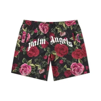 PALM ANGELS X End Allover Rose Swim Shorts