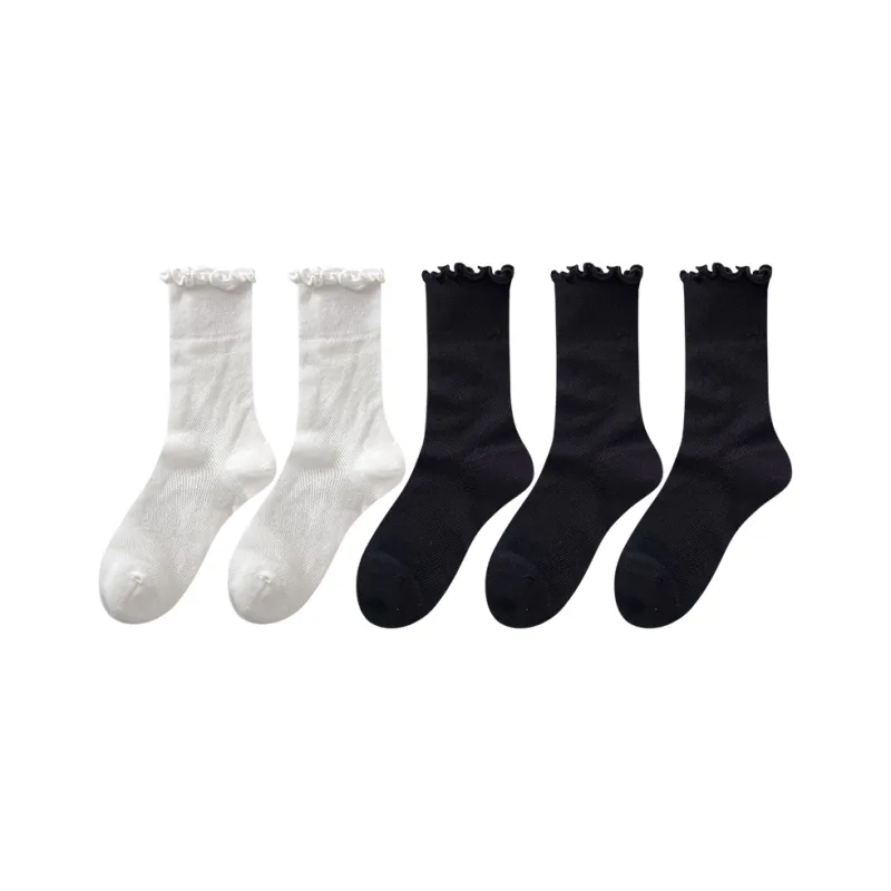 Top Melon Mid Calf Socks Women's Combo Set-5