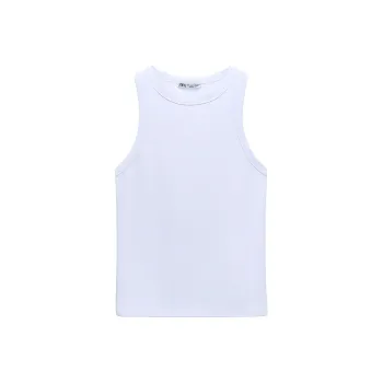 ZARA Tank Tops Women's White