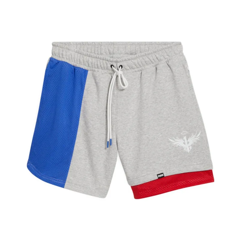 PUMA Casual Shorts Men Light Mixed Gray-0