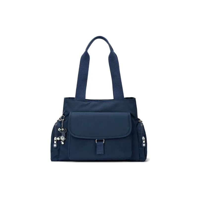 ROBERTA DI CAMERINO Fabric Crossbody Bag, Shoulder Bag Unisex Black/Royal Blue-5