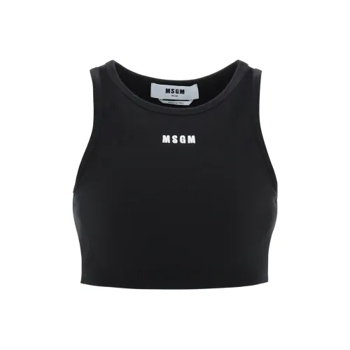 MSGM Tank Tops Women's Black