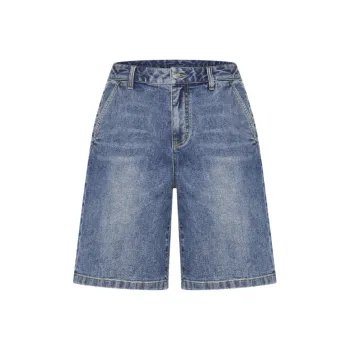 Biyin Leufen Denim Shorts Men's