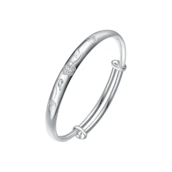 Bear Silversmith 999 Fine Silver Sterling Silver Bangle Women's