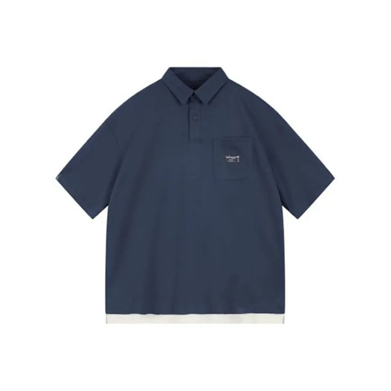 ACTUP Casual Lapel T Shirt Men's-5