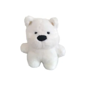 BUBM Plush Backpack Women's White