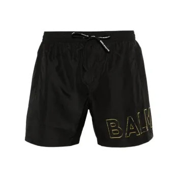BALMAIN Embossed logo Swim Shorts