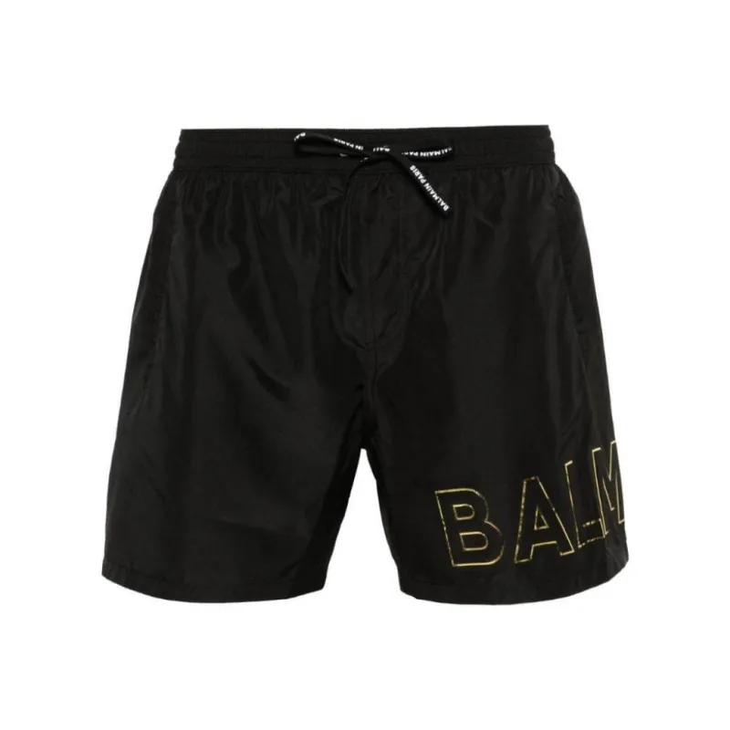 BALMAIN Embossed logo Swim Shorts-0