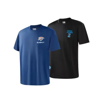 NBA Oklahoma City Thunder T Shirt Unisex 2 Pack Thunder+Alexander