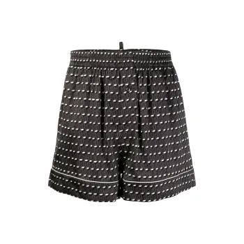 DSQUARED2 Logo print Silk blend Briefs
