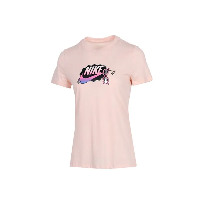 Nike T Shirts Women's Pink-0