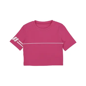 Nerdy Crop Tops Women's Pink
