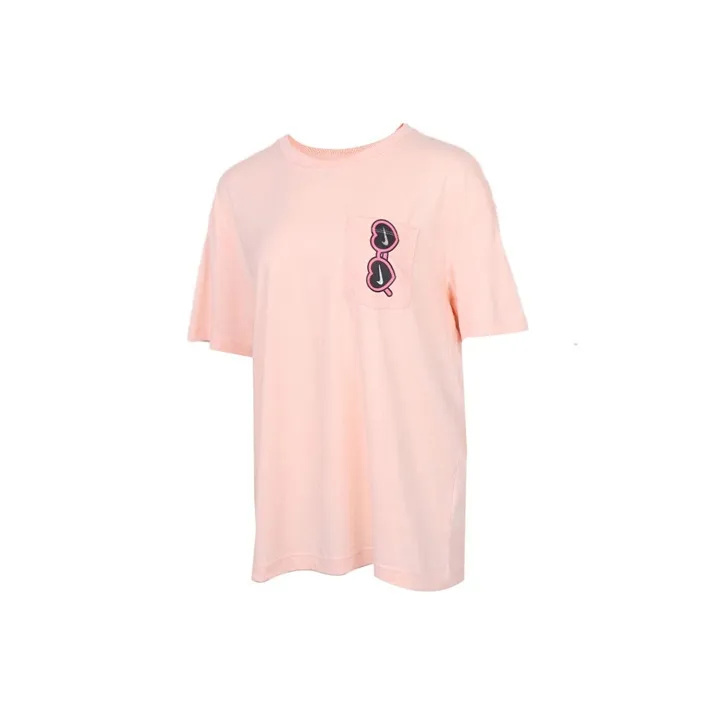 Nike T Shirt Women's Washed Coral Red-0