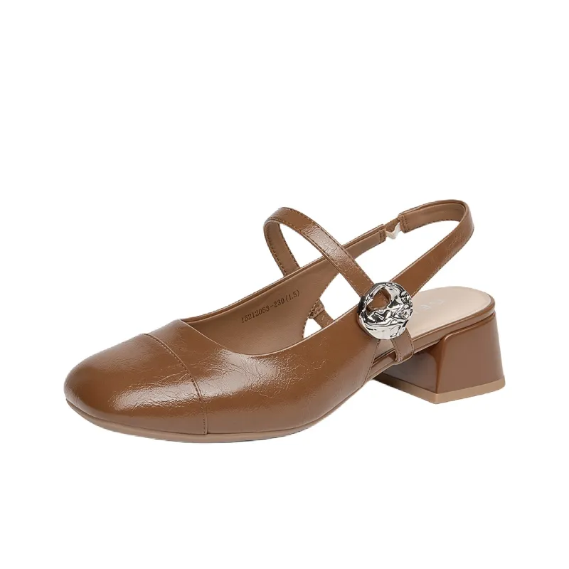 GEMEIQ Block Heel High Heels 4cm Women's-4