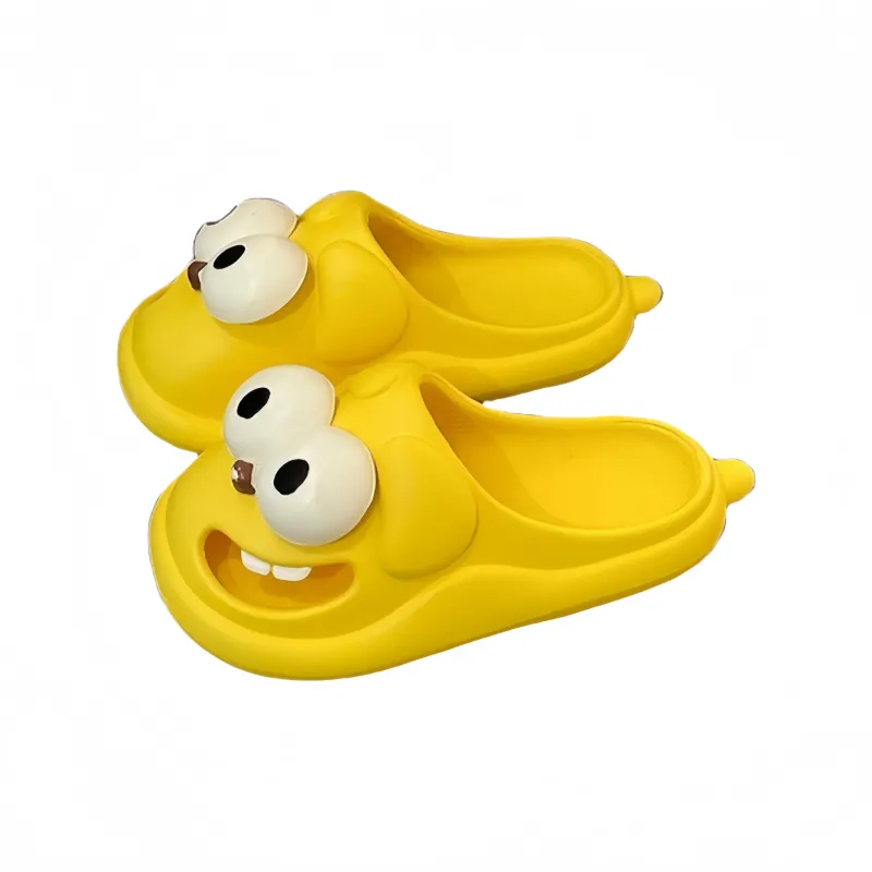 TLIT Cartoon Big Eyed Dog Slippers Summer Home Indoor Cartoon Closed Toe Clogs Platform-8