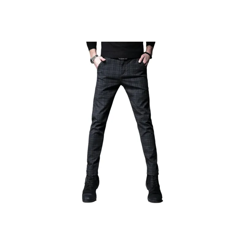 Devanro Casual Pants Men's Black-0