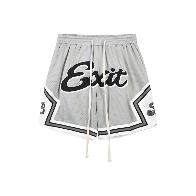 BLACK OF EXIT Basketball Shorts Unisex-3