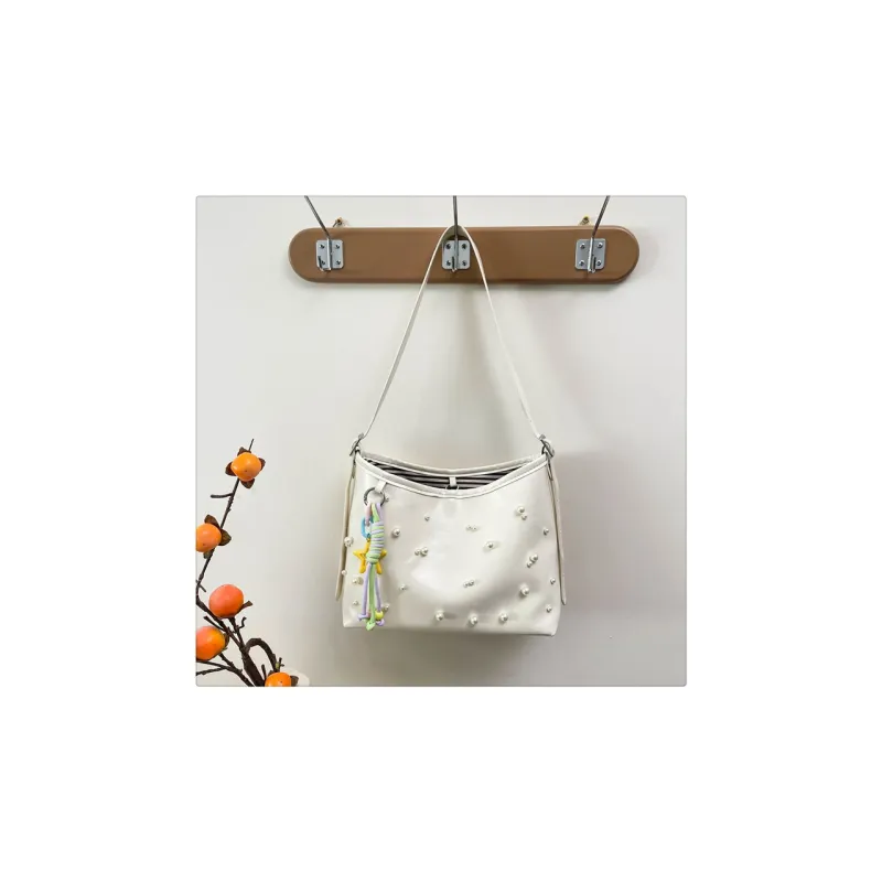 Yalu PU Underarm Shoulder Bag Women's White/Pink/Black/Light Purple-5