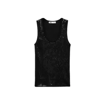 ZARA Tank Tops Women's Black