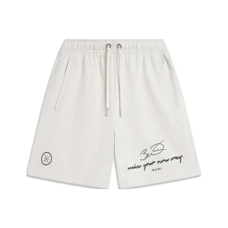 LiNing Casual Shorts Men's Heather Gray Tile Gray-0