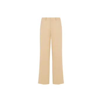 MOSCHINO Stretch Gabardine Wide Trousers Casual Pants Men's Beige