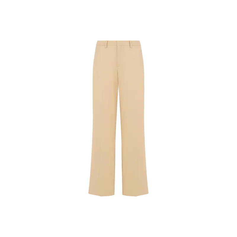 MOSCHINO Stretch Gabardine Wide Trousers Casual Pants Men's Beige-0
