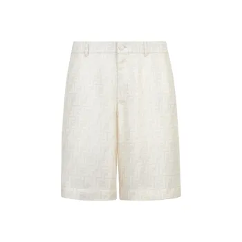 FENDI Ff Jacquard Satin Shorts