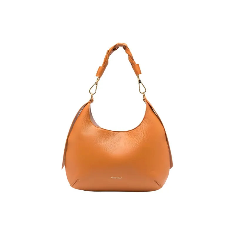 COCCINELLE Cow Leather One Shoulder Handbags Medium Size Women's Chili Pink Yellow-1