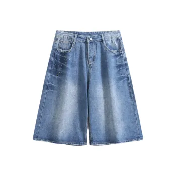 HDPV Denim Shorts Unisex Blue