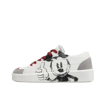 Disney x Desigual Mickey Low Top Skateboard Shoes Women's White