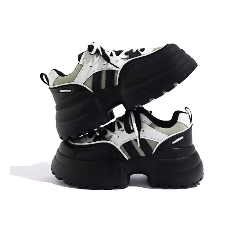 DAPHNE Shock Absorbers With Slip Resistant And Abrasion Resistant Properties Low Top Chunky Sneakers Women's-9