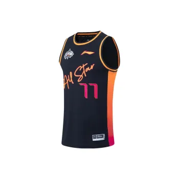 LiNing CBA Collection Professional Basketball Collection Basketball Jerseys Men's Black