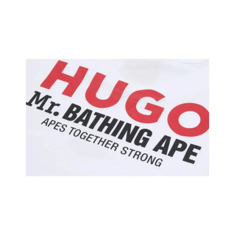 A BATHING APE X Hugo Logo Tee-2