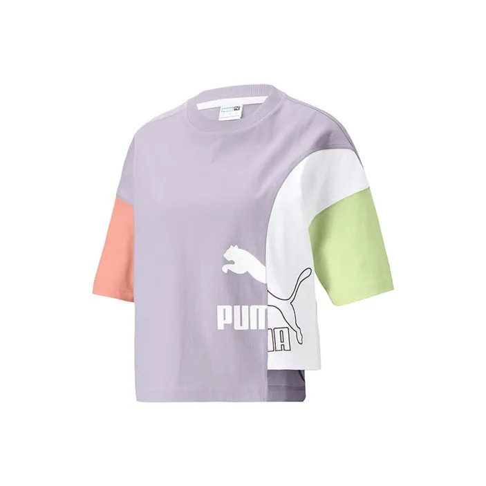 PUMA Mis Crop Tops Women's Light Purple-0