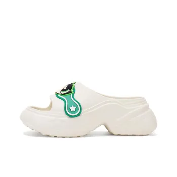 THE POWERPUFF GIRLS x STARTER Slip Resistant Cushioning Slide Slippers Women's White Green