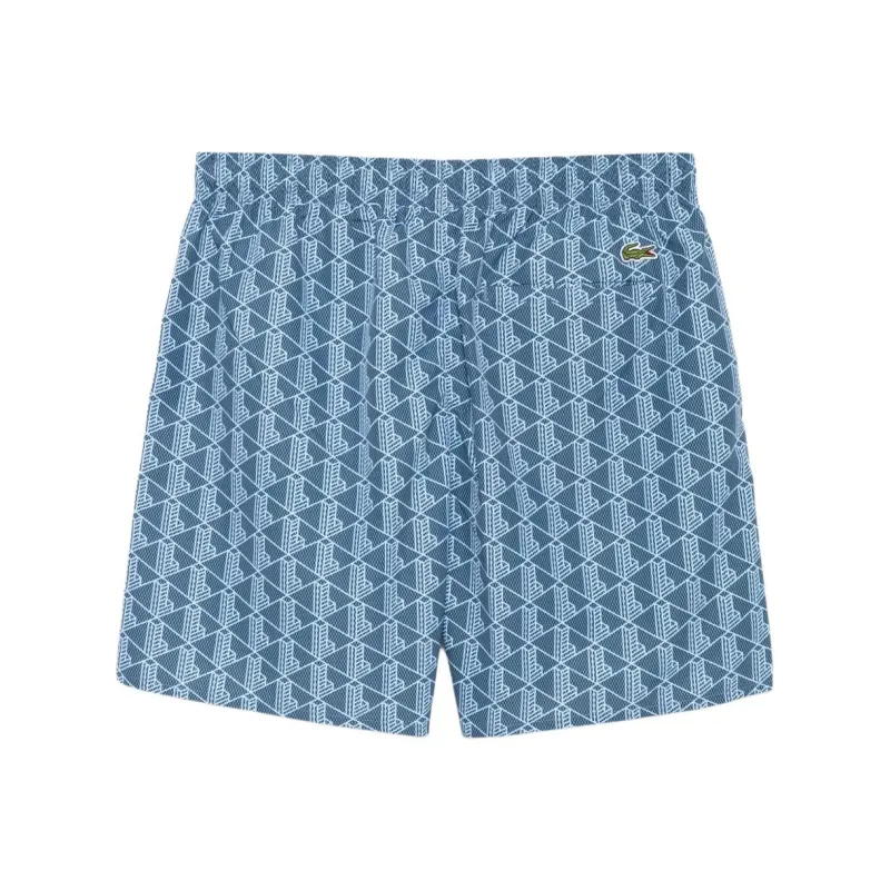 LACOSTE Monogram Print Swim Trunks-0