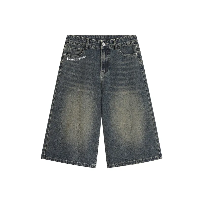 Kung Fu Panda Denim Shorts Unisex-14