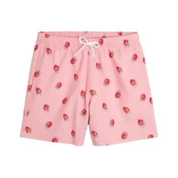 Hollister Swimming Shorts Men's Pink Strawberry