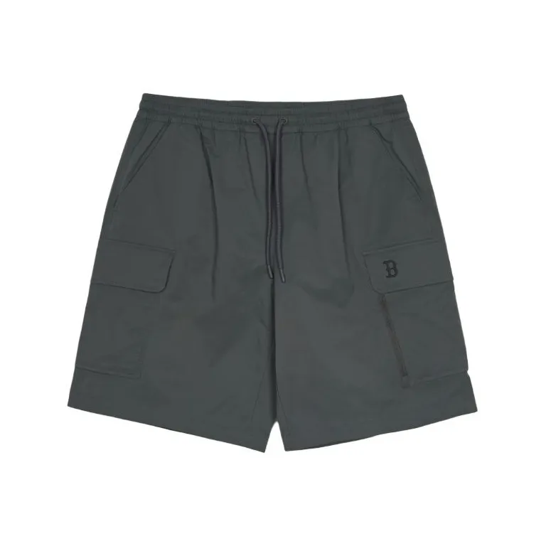 MLB Gofcore Basic Boston Red Sox Cargo Shorts Unisex Charcoal Gray-0