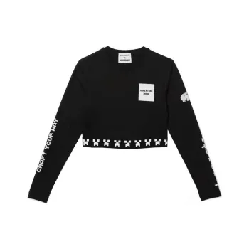 LACOSTE x Minecraft SS22 T-Shirt Women's Black