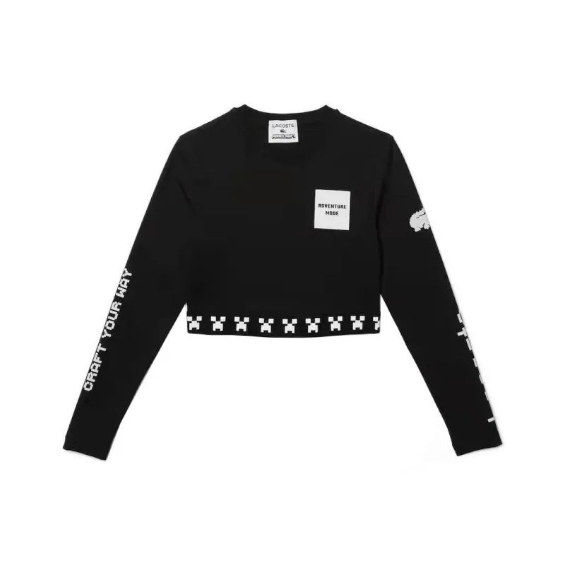 LACOSTE x Minecraft SS22 T Shirt Women's Black-0