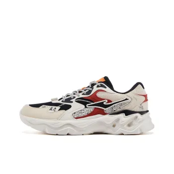 Erke Cushioning, Breathable, Lightweight Low Top Chunky Sneakers Men's Beige Black