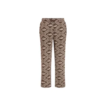 GUESS Originals Printed Sweatpants Casual Pants Men's Umber