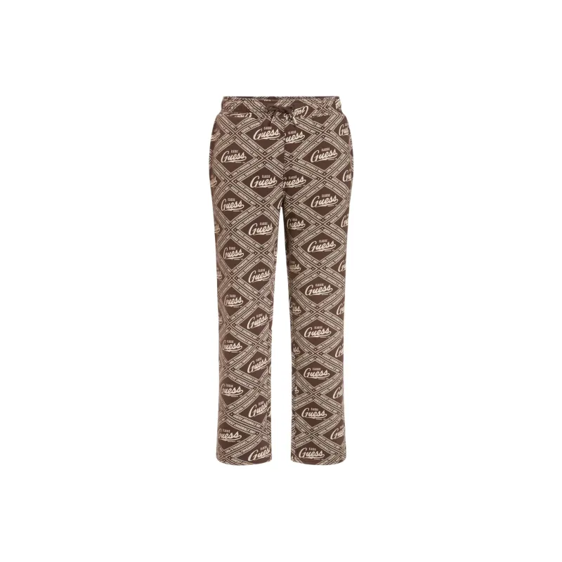 GUESS Originals Printed Sweatpants Casual Pants Men's Umber-0