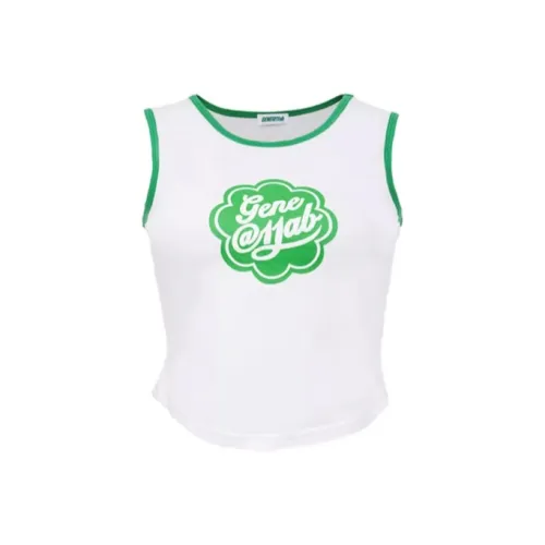 GENE@11AB Tank Tops Women's White
