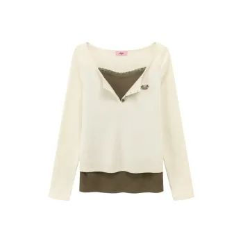 CHUU T Shirts Women's White Apricot