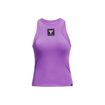 Under Armour Project Rock Rib Tank Tops Women's Purple